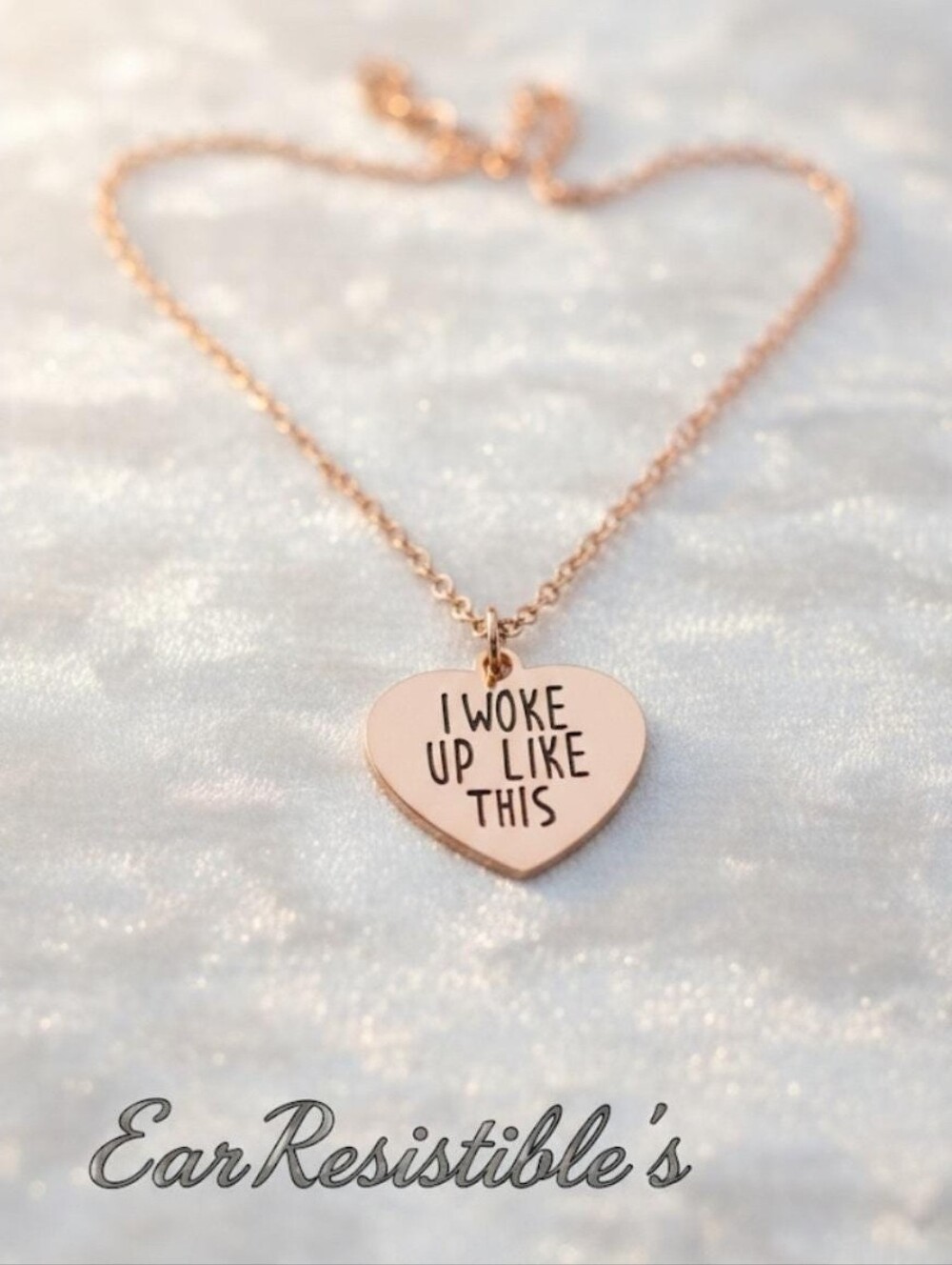 Diva Rose Gold Heart Pendant with Chain